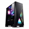Корпус 2E Gaming CONDOR (GJP12) MidT, 2*USB2.0,1*USB3.0, 3*120ммARGB,стекло(бок.пан.),без БП,черн.