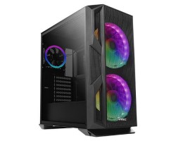 Корпус Antec NX800 Gaming,MidT,E-ATX, 2*USB2.0,1*USB3.0, 3*120ммARGB,стекло(бок.панель),безБП,черный