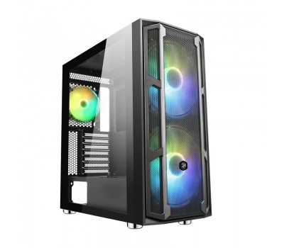 Корпус 2E Gaming CONTEGO (GW02) MidT,EATX,2*USB2.0, 2*USB3.0,2*200,2*120ARGB,стекло,без БП,черн.