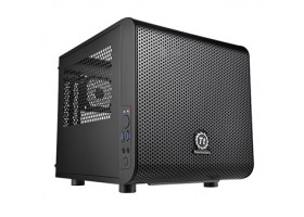 Корпус Thermaltake Core V1,без БП,2xUSB3.0, черный,mini-ITX