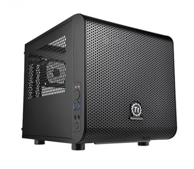 Корпус Thermaltake Core V1,без БП,2xUSB3.0, черный,mini-ITX
