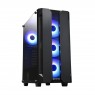 Корпус CHIEFTEC Gaming Hunter Tempered Glass Edition,без БП,2xUSB3.0,4xRAINBOW ARGB Fans