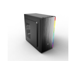 Корпус 2E BASIS (RD859) MiniT,MicroATX,Mini ITX,2*USB3.0, сталь (бок.пан.),ARGB лента, без БП,черн.
