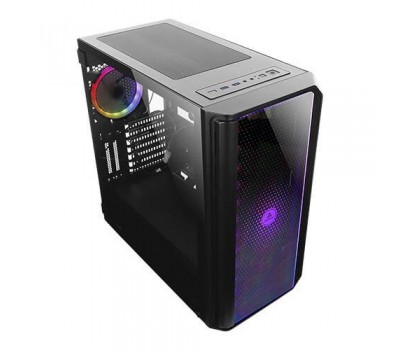 Корпус Antec NX1000 Gaming, MidT, 2*USB3.0,1*120мм ARGB, стекло(бок./перед.панели),без БП, черный