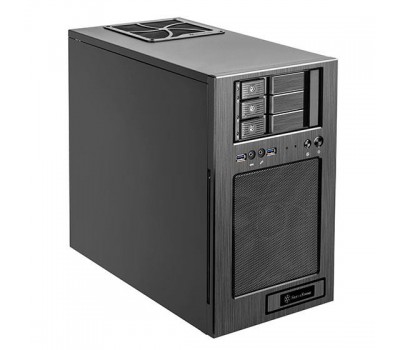 Корпус SilverStone STORAGE S330B,Micro ATX,USB 3.0*2,1*180мм,безБП,черный