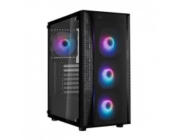 Корпус SilverStone FARA FAB1B-PRO,MidT,USB 3.0*2,USB 2.0*1,4*120мм ARGB,стекло,безБП,черный