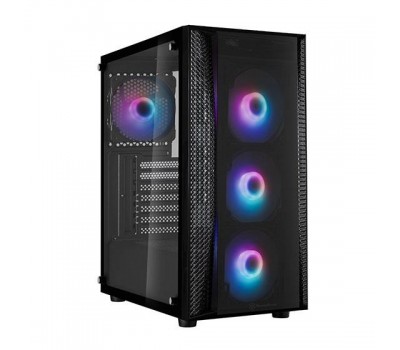 Корпус SilverStone FARA FAB1B-PRO,MidT,USB 3.0*2,USB 2.0*1,4*120мм ARGB,стекло,безБП,черный