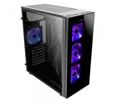 Корпус Antec NX210 Gaming, MidT, 2*USB2.0, 1*USB3.0, 4*120мм ARGB,стекло(бок.панель),без БП,черный