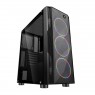Корпус 2E Gaming FALCO (GM3401) MidT,2*USB2.0,1*USB3.0, 4*120ARGB,стекло (бок.пан.),без БП,черн.