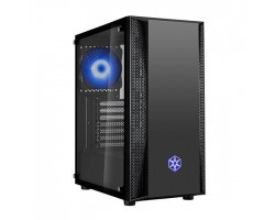Корпус SilverStone FARA FAB1B-RGB, MidT, USB3.0*2, USB 2.0*1,2*120мм RGB,стекло(бок.пан.),безБП,черный