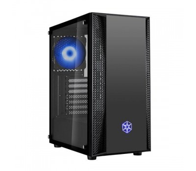 Корпус SilverStone FARA FAB1B-RGB, MidT, USB3.0*2, USB 2.0*1,2*120мм RGB,стекло(бок.пан.),безБП,черный
