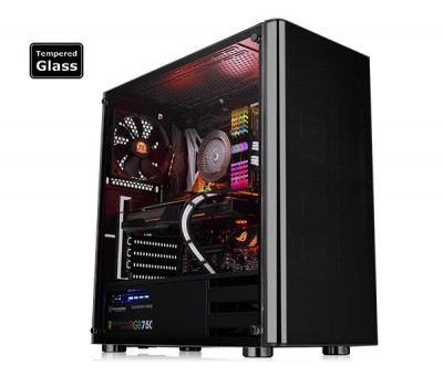 Корпус Thermaltake V200 TG/Black/Win/SPCC/Tempered Glass*1/120mm Standard Fan*1