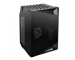 Корпус SilverStone LUCID LD03B-AF, MiniITX, USB Type-C *1,USB3.0*1,2*120мм,стекло,без БП,черный