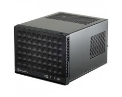 Корпус SilverStone SUGO SG13B-C,MiniITX,Type-C *1,3.0*1,сетка (передняя панель),без БП,черный
