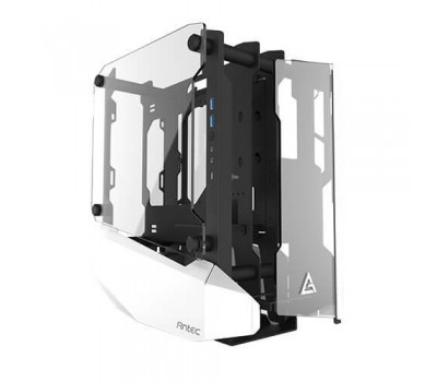 Корпус Antec STRIKER Aluminium Open-Frame, MiniT,ITX, 2*USB3.0 ,USB3.1TypeC,стекло(бок.)без БП,белый