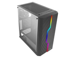 Корпус Antec NX230 Gaming, MidT, 2*USB2.0, 1*USB3.0, 1*120мм, акрил(бок.панель), без БП,черный