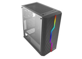 Корпус Antec NX230 Gaming, MidT, 2*USB2.0, 1*USB3.0, 1*120мм, акрил(бок.панель), без БП,черный