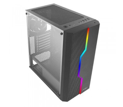 Корпус Antec NX230 Gaming, MidT, 2*USB2.0, 1*USB3.0, 1*120мм, акрил(бок.панель), без БП,черный