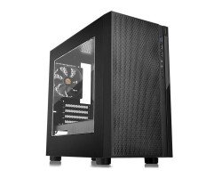 Корпус Thermaltake Versa H18,без БП,прозрачная боковая стенка,1xUSB3.0,mATX,черный