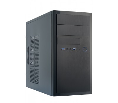 Корпус CHIEFTEC Elox HT-01B,без БП,2xUSB3.0,mATX, черный