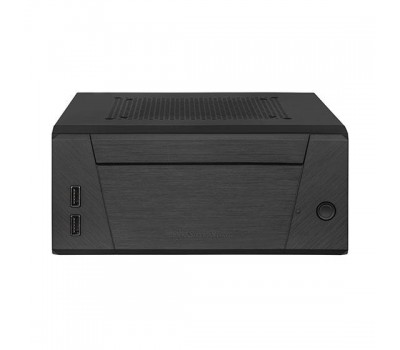 Корпус SilverStone MILO ML10B,MiniITX,USB3.0*2,3*50мм,безБП,черный