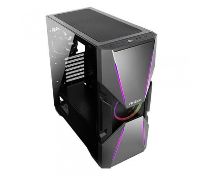 Корпус Antec DA601,Gaming,MidT,E-ATX, 2*USB3.0,1*120мм ARGB+1*120мм,стекло(бок.панель),без БП,черный