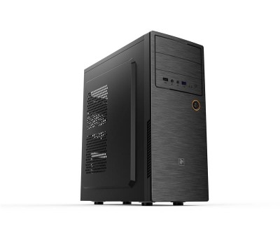Корпус 2E ALFA (E1801-400),БП 2E ATX400W, MidT, 2*USB3.0,сталь перф.(бок.панель),черный.