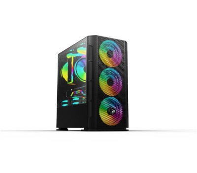 Корпус 2E Gaming CALLEO (GB700) MiniT, 2*USB2.0,1*USB3.0, 4*120ARGB, стекло (бок.пан.),без БП,черн.
