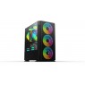 Корпус 2E Gaming CALLEO (GB700) MiniT, 2*USB2.0,1*USB3.0, 4*120ARGB, стекло (бок.пан.),без БП,черн.
