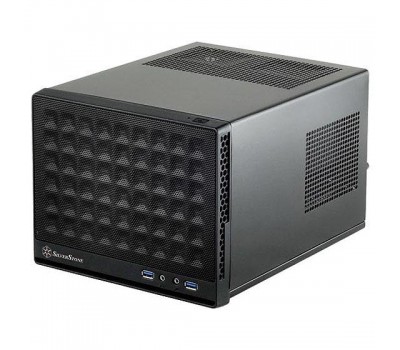 Корпус SilverStone SUGO SG13B, MiniITX, USB3.0*2,сетка (передняя панель),без БП,черный