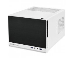 Корпус SilverStone SUGO SG13WB-Q,MiniITX,USB3.0*2,пластик (передняя панель),без БП,белый