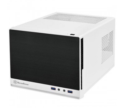 Корпус SilverStone SUGO SG13WB-Q,MiniITX,USB3.0*2,пластик (передняя панель),без БП,белый