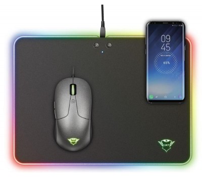 Коврик для мыши Trust GXT 750 Qlide RGB Gaming Mouse Pad with wireless charging