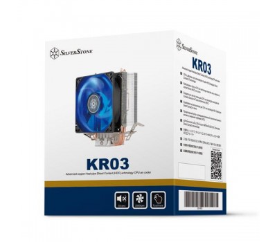 Процессорный кулер SilverStone KRYTON KR03, LGA775,115*, 1366, 1200, FM1(2),AM3(+),AM2(+),AM4,92мм Blue LED