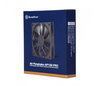 Корпусной вентилятор Silver Stone Air Penetrator AP120i-PRO, 120мм, черные лопасти, черная рамка