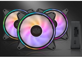 Набор корпусных вентиляторов Cooler Master MasterFan MF120 Halo 3in1 ARGB Sync+Wired ARGB Controller