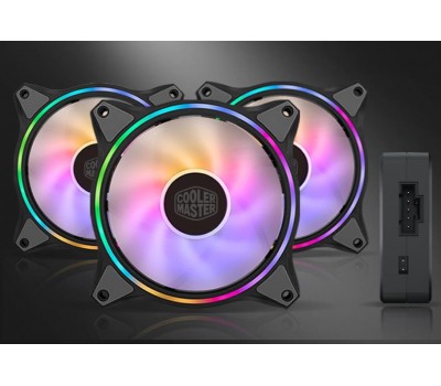 Набор корпусных вентиляторов Cooler Master MasterFan MF120 Halo 3in1 ARGB Sync+Wired ARGB Controller
