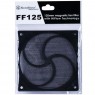 Пылевой магнитный фильтр для вентилятора SilverStone FF125B, 1 шт., 120x120x1.5мм, черный.