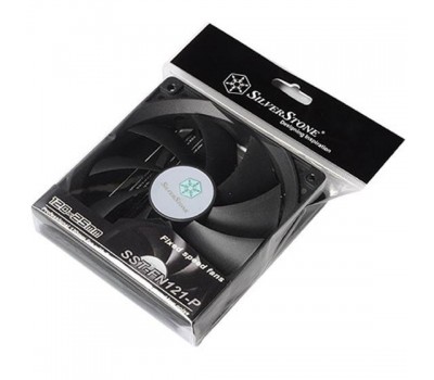 Корпусной вентилятор SilverStone FN121-P 120мм, 3пин,1200 rpm ± 200 rpm, черный