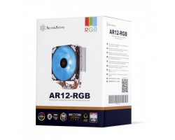 Процессорный кулер SilverStone ARGON AR12-RGB,115x, 1200,1366,2011(66),AM4,AM3(+)AM2(+),FM2(1),120мм