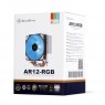 Процессорный кулер SilverStone ARGON AR12-RGB,115x, 1200,1366,2011(66),AM4,AM3(+)AM2(+),FM2(1),120мм