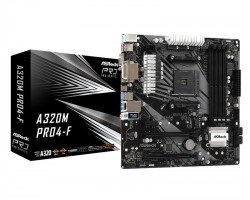 Материнская плата ASRock A320M PRO4-F sAM4 A320 4xDDR4 HDMI-VGA-DVI M.2 Type-C mATX
