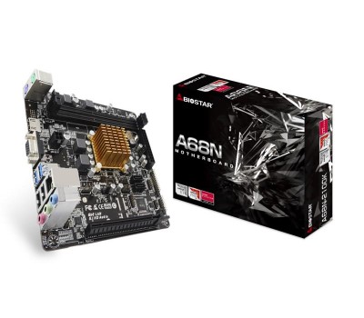 Материнская плата Biostar A68N-2100K CPU AMD E1-6010 (!) sFT3, AMD Beema, 2xDDR3 VGA-HDMI, mITX
