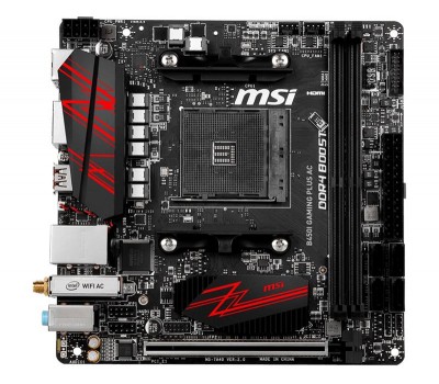 Материнcкая плата MSI B450I_GAMING_PLUS_AC sAM4 B450 2xDDR4 HDMI-DP Wi-Fi!!!BT mITX