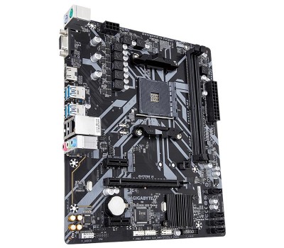 Материнская плата GIGABYTE B450M_H sAM4 B450 2xDDR4 HDMI-VGA mATX