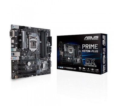 Материнcкая плата ASUS PRIME_H370M-PLUS s1151, H370 4DDR4 HDMI-DVI-VGA M.2 Socket3, mATX