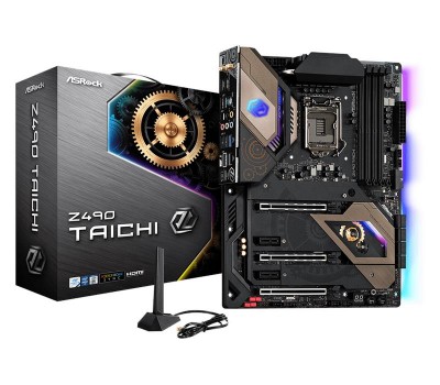 Материнская плата ASRock Z490 TAICHI s1200 Z490 4xDDR4 HDMI-DP SPDIF Type-C 802.11ax+BT 5.1 ATX