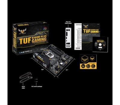 Материнcкая плата ASUS TUF_B360M-PLUS_GAMING s1151 B360 4xDDR4 M.2 HDMI-DVI M.2 Socket 3 mATX
