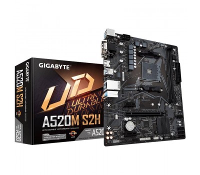 Материнская плата GIGABYTE A520M S2H sAM4 A520 4xDDR4 HDMI-DVI-VGA mATX