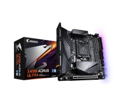 Материнская плата GIGABYTE Z490I AORUS ULTRA s1200 Z490 2xDDR4 M.2 HDMI SPDIF Type-C WiFi 6+BT mITX